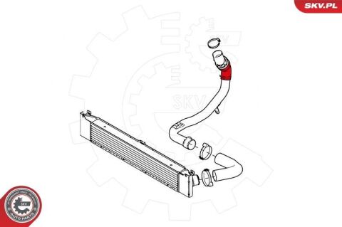 Шланг подачі наддувального повітря