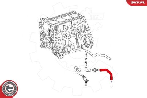 Шланг, продування картера Шланг, продування картера