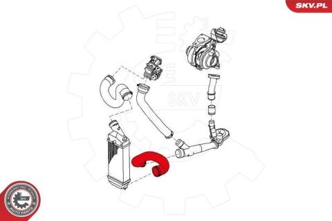 Шланг подачі наддувального повітря Шланг подачі наддувального повітря