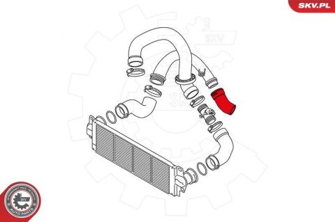 Шланг подачі наддувального повітря