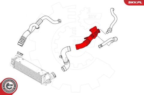 Шланг подачі наддувального повітря
