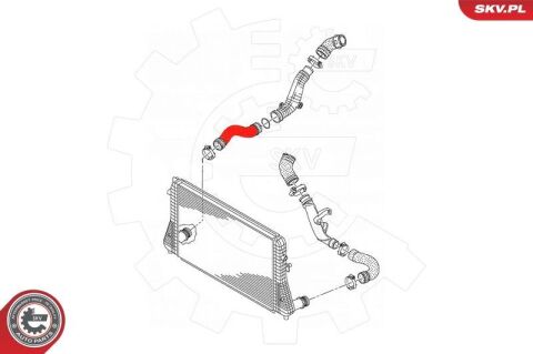Шланг подачі наддувального повітря