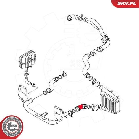Шланг подачі наддувального повітря