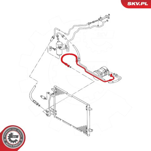Трубопровід високого тиску, система кондиціонування повітря