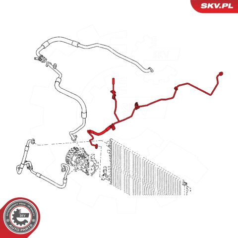 Трубопровід високого тиску, система кондиціонування повітря