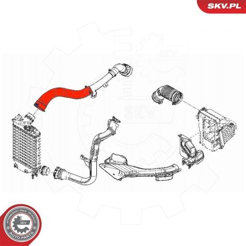 Шланг подачі наддувального повітря