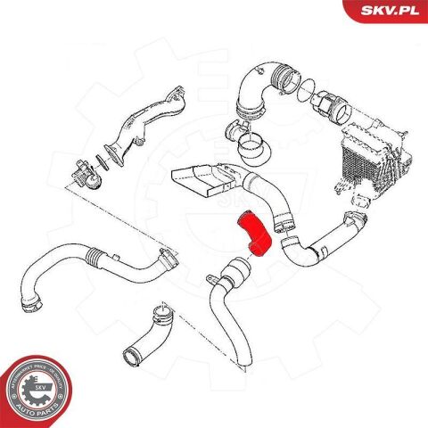 Шланг подачі наддувального повітря