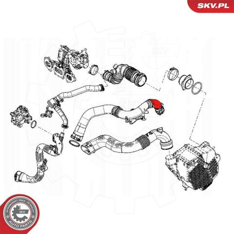 Шланг подачі наддувального повітря