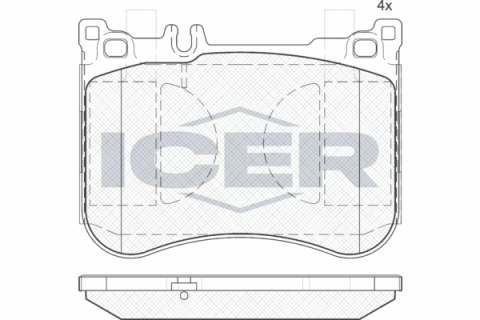 Колодки тормозные (передние) MB E-class (W213/S213/C238) 16-/S-class (W221/W222/C217) 05-