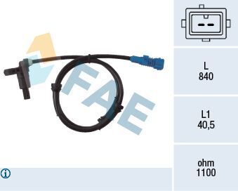 Датчик, частота вращения колеса