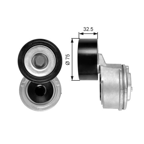 Натяжний пристрій, клиновий ремінь