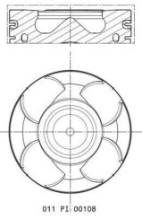 Поршень Opel Astra J/Insignia/Zafira 2.0 CDTI 08- (83.40mm/0,40)