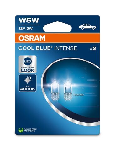 Автолампа Osram 5W 12V W2.1X9.5D (к/т 2 шт)