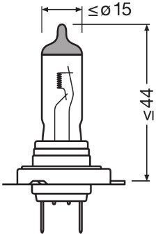 Автолампа Osram H7 12V 55W