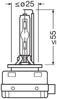 Автолампа ксенонова 35W D3S 4300K (к/т 2 шт)