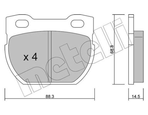 Комплект тормозных колодок, дисковый тормоз