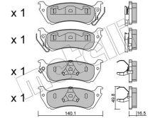 Комплект гальмівних накладок, дискове гальмо