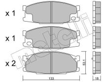 Комплект тормозных колодок, дисковый тормоз