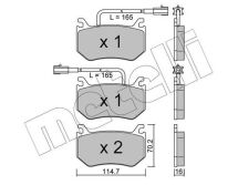 Комплект тормозных колодок, дисковый тормоз