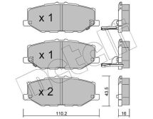 Комплект тормозных колодок, дисковый тормоз