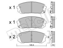 Комплект гальмівних накладок, дискове гальмо