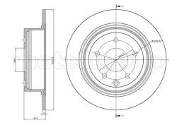 Диск тормозной (задний) Nissan Juke 10-/Qashqai 07- (291.5x9) (с покрытием)