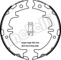 Комплект гальмівних колодок, стоянкове гальмо