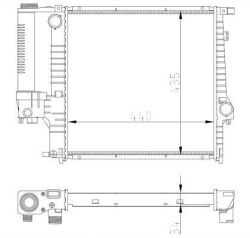 Радиатор охлаждения двигателя Радиатор охлаждения двигателя