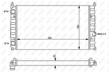 Радиатор охлаждения двигателя