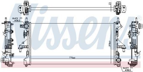 Радіатор охолодження двигуна