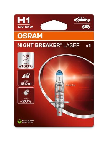 Лампа галогенная Night Breaker Laser H1 12V 55W