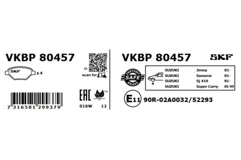 Комплект гальмівних накладок, дискове гальмо Комплект гальмівних накладок, дискове гальмо