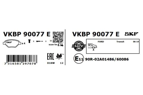 Комплект гальмівних накладок, дискове гальмо Комплект гальмівних накладок, дискове гальмо