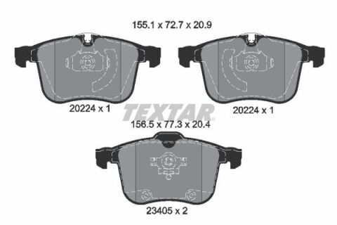 Комплект гальмівних накладок, дискове гальмо