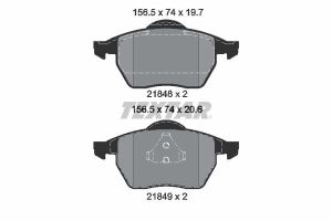 Комплект тормозных колодок, дисковый тормоз