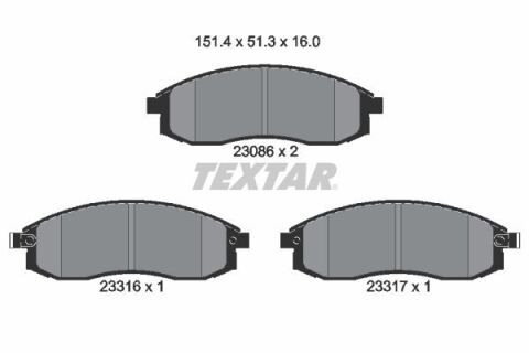 Комплект гальмівних накладок, дискове гальмо Комплект гальмівних накладок, дискове гальмо
