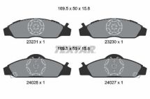 Комплект гальмівних накладок, дискове гальмо