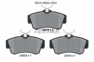 Комплект гальмівних накладок, дискове гальмо