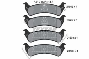 Комплект гальмівних накладок, дискове гальмо