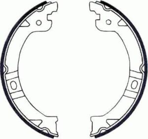 Комплект тормозных колодок, стояночная тормозная система
