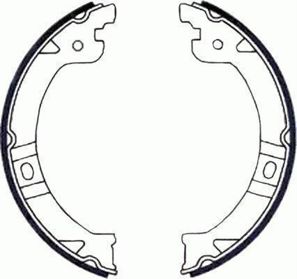 Комплект тормозных колодок, стояночная тормозная система
