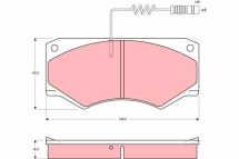 Комплект тормозных колодок, дисковый тормоз