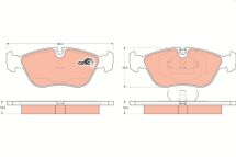 Комплект тормозных колодок, дисковый тормоз