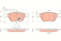 Комплект гальмівних накладок, дискове гальмо