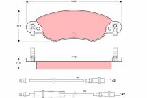 Комплект гальмівних накладок, дискове гальмо