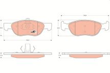 Комплект гальмівних накладок, дискове гальмо Комплект гальмівних накладок, дискове гальмо