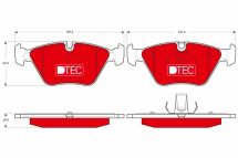 Комплект гальмівних накладок, дискове гальмо