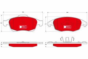 Комплект гальмівних накладок, дискове гальмо