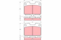 Комплект гальмівних накладок, дискове гальмо