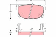 Комплект тормозных колодок, дисковый тормоз